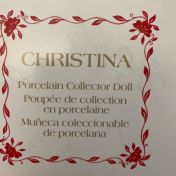 682 Princess House “CHRISTINA” Porcelain Collector Doll NRFB NIB - Picture 3 of 8
